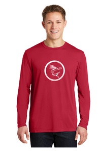 Long Sleeve Cotton Touch Tee / Red / Cheshire Forest Swim Team