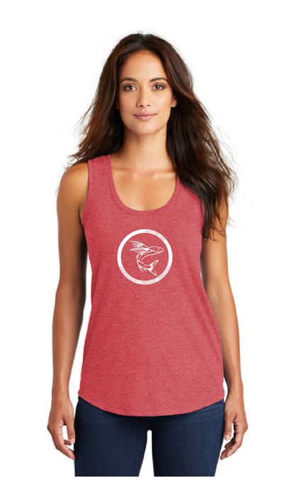 Women’s Perfect Tri Racerback Tank / Red Frost / Cheshire Forest Swim Team