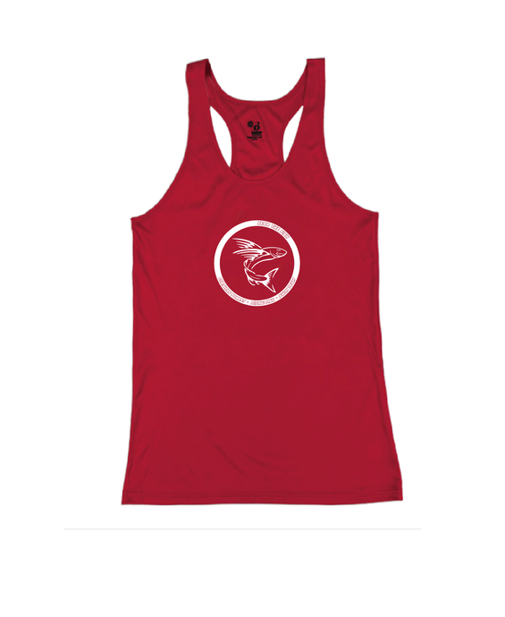 B-Core Racerback Tank Top (Youth & Adult) / Red / Cheshire Forest Swim Team