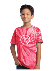 Youth Tie-Dye Tee / Red / Cheshire Forest Swim Team