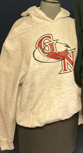 Great Neck Middle School Hoodie Sweatshirt/Ash Grey