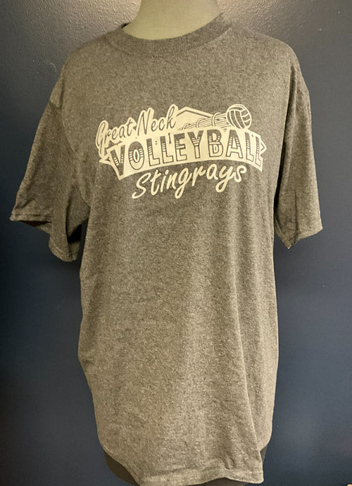 Great Neck Middle School Volleyball/Charcoal Grey T-Shirt