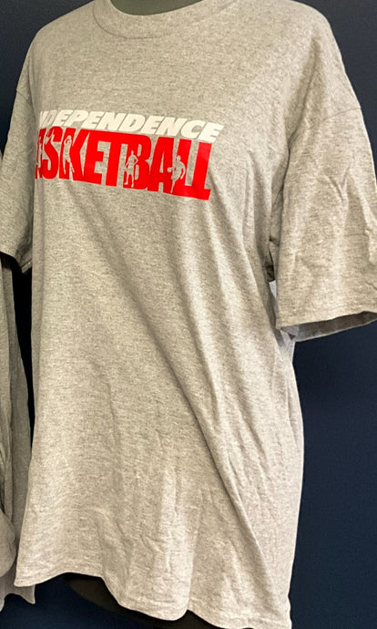 Independence Middle School Basketball Short Sleeve Tee/Gray
