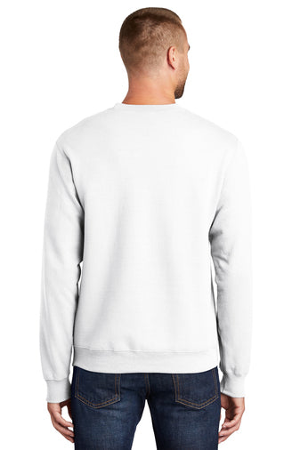 Fleece Crewneck Sweatshirt / White / First Colonial High School – Fidgety