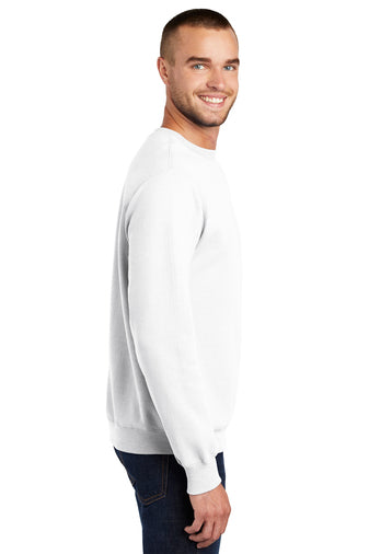 Fleece Crewneck Sweatshirt / White / First Colonial High School – Fidgety