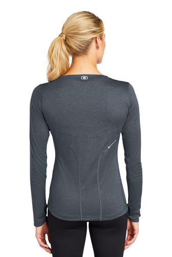 ogio endurance ladies long sleeve pulse crew