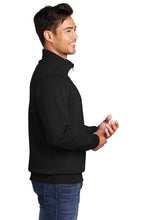 Fleece 1/4-Zip Pullover Sweatshirt / Black / Hickory Middle School Soccer