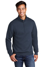 Core Fleece 1/4-Zip Pullover Sweatshirt / Navy / New Castle Elementary School Staff