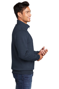 Core Fleece 1/4-Zip Pullover Sweatshirt / Navy / New Castle Elementary School Staff