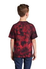 Youth Crystal Tie-Dye Tee / Black & Red / Cheshire Forest Swim Team