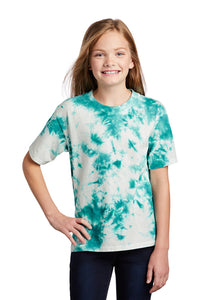 Youth Crystal Tie-Dye Tee / Teal / Cataumet Club Camp