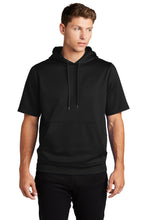 Fleece Short Sleeve Hooded Pullover / Black / Great Bridge High School Soccer