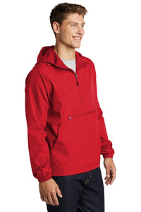 Packable Anorak / Red / Center Grove