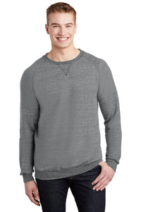 Snow Heather French Terry Raglan Crew / Charcoal / Cox High School Tennis