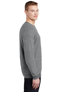 Snow Heather French Terry Raglan Crew / Charcoal / Cox High School Tennis