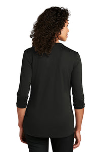 Ladies UV Choice Pique Henley / Black / North Landing Elementary School Staff