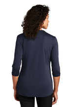 Ladies UV Choice Pique Henley / Navy / Princess Anne Middle School Staff