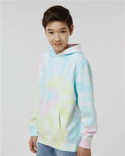 Youth Midweight Tie-Dye Hooded Pullover / Sunset Swirl / Cataumet Club Camp