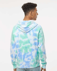 Tie-Dyed Fleece Hooded Sweatshirt / Lagoon Tie Dye / College Park Elementary