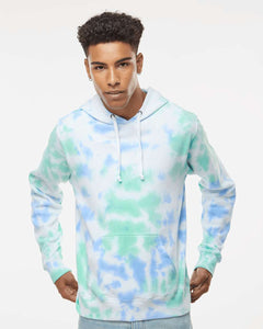 Tie-Dyed Fleece Hooded Sweatshirt / Lagoon Tie Dye / Bayside Sixth Grade Campus