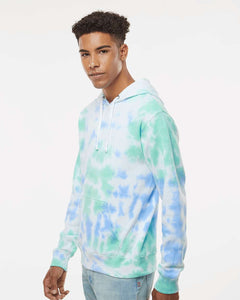 Tie-Dyed Fleece Hooded Sweatshirt / Lagoon Tie Dye / North Landing Elementary School