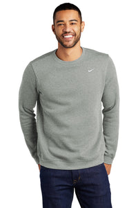 Nike Club Fleece Crew / Dark Grey Heather / Hickory High School Soccer