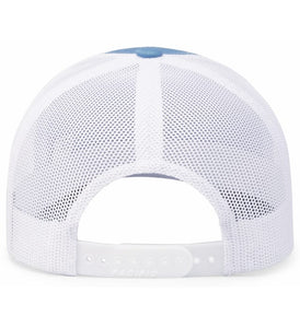 Trucker snapback Cap / Columbia Blue/White / First Colonial High School Golf