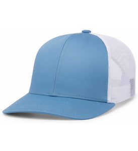Trucker snapback Cap / Columbia Blue/White / First Colonial High School Golf