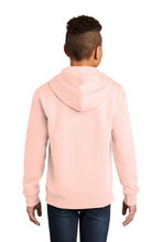 District Script Fleece Hoody (Youth & Adult) / Pink / Grassfield Elementary School