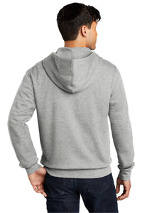 Fleece Full Zip Pullover Hooded Sweatshirt / Heathered Grey / Princess Anne High School Tennis