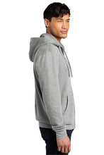 Fleece Full Zip Pullover Hooded Sweatshirt / Heathered Grey / Maury High School Lacrosse