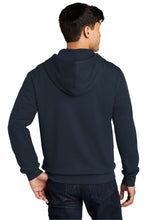 Fleece Full Zip Pullover Hooded Sweatshirt / Navy / Maury High School Lacrosse