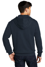 Fleece Full Zip Pullover Hooded Sweatshirt / Navy / Landstown High School Soccer