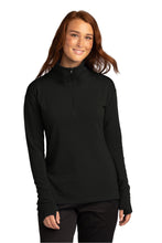 Ladies Flex Fleece 1/4-Zip / Black / New Castle Elementary School Staff