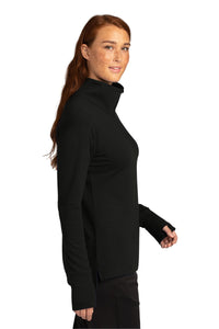 Ladies Flex Fleece 1/4-Zip / Black / Cooke Elementary School Staff