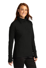 Ladies Flex Fleece 1/4-Zip / Black / Kingston Elementary Staff