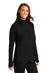 Ladies Flex Fleece 1/4-Zip / Black / New Castle Elementary School Staff