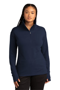 Ladies Flex Fleece 1/4-Zip / Navy / Princess Anne Middle School Staff