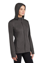 Ladies Hooded Soft Shell Jacket / Graphite / New Castle Elementary School Staff