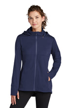 Ladies Hooded Soft Shell Jacket / Navy / New Castle Elementary School Staff