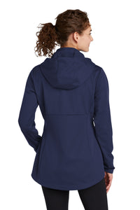 Ladies Hooded Soft Shell Jacket / Navy / Cooke Elementary School Staff