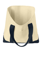 Ideal Two-Tone Canvas Tote / Navy / Ghent United Methodist Preschool