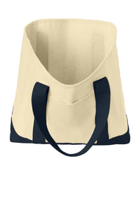 Ideal Two-Tone Canvas Tote / Navy / Ghent United Methodist Preschool