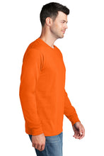 Long Sleeve Core Cotton Tee / Orange / Parkway Elementary School