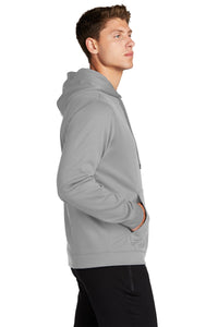 Performance Fleece Hooded Pullover / Silver / Great Neck Middle School Academic Challenge