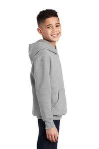 Core Fleece Pullover Hooded Sweatshirt (Youth & Adult) / Ash / New Castle Elementary School