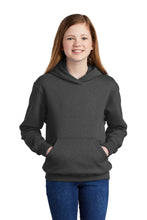 Fleece Pullover Hooded Sweatshirt (Youth & Adult) / Dark Heather Grey / Wahoos Baseball