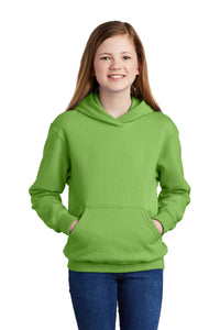 Core Fleece Pullover Hooded Sweatshirt (Youth & Adult) / Lime / New Castle Elementary School