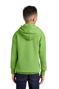 Core Fleece Pullover Hooded Sweatshirt (Youth & Adult) / Lime / New Castle Elementary School