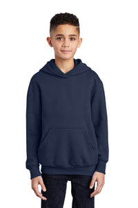 Core Fleece Pullover Hooded Sweatshirt (Youth & Adult) / Navy / Kingston Elementary School